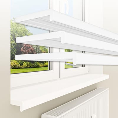 Witte kunststof vensterbank 25 x 100 cm tot 3 meter - onderhoudsvriendelijk en op maat