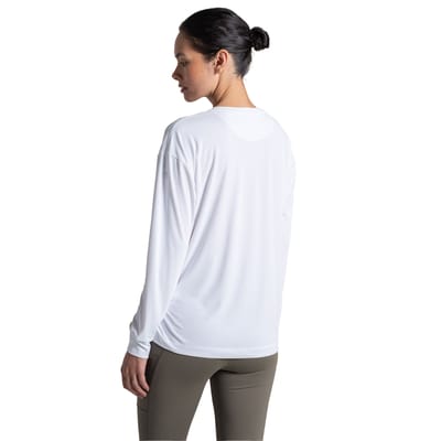 Craghoppers Dames Nosilife Langsleeve T-shirt (Wit)