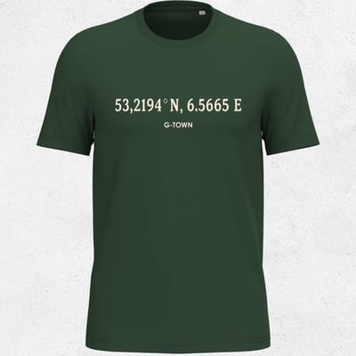 G‑TOWN Groningen Coordinates Tee