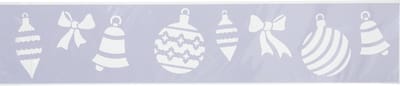Feeric Christmas Kerst decoratie raamsjablonen - kerstballen - 12 x 60 cm -raamversiering