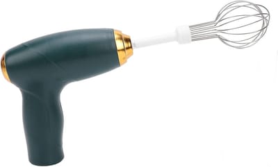 Elektrische Handmixer - Draadloze Klopper - Bakken en Mixen - Krachtige Motor - Compact Formaat - Groen