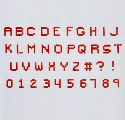 FMM Alphabet & Numbers Tappits Pixel Upper Case