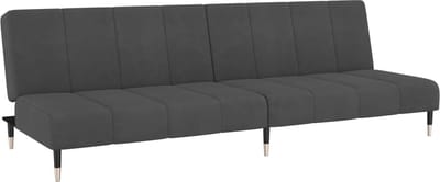 Slaapbank - Uitklapbaar - Slaapstoel - Logeerbed - Zetelbed - Slaapfauteuil - Vouwbed - 2 persoons - Zeer comfortabel - Donkergrijs