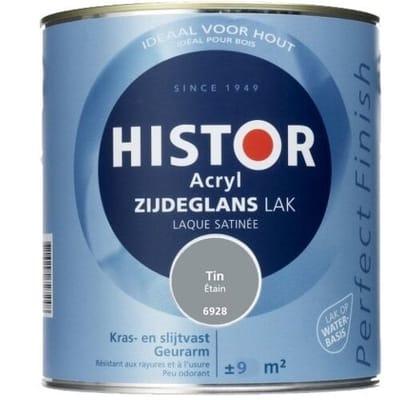 Histor Acryl Zijdeglans Lak Tin 6928 750 ml