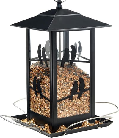 Hangende Metalen Vogelvoederhuis voor in de Tuin, Grote Capaciteit