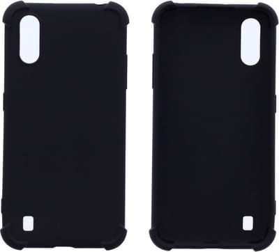 Shock proof Hoesje Geschikt voor: Samsung Galaxy A01 Anti Shock Silicone - Zwart - ZT Accessoires
