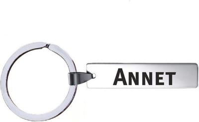 Sleutelhanger Met Naam - Annet - RVS