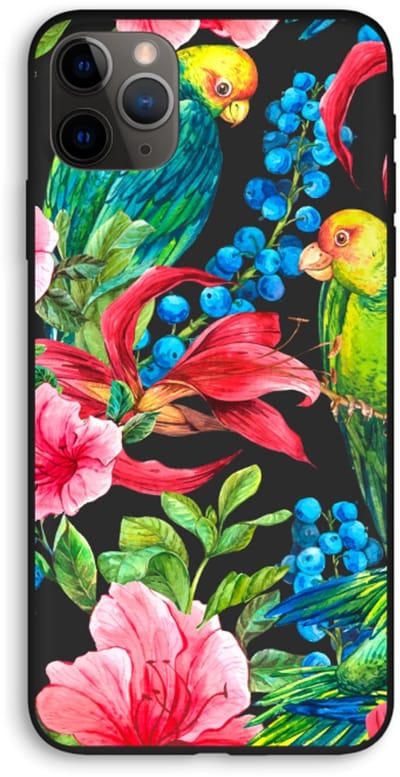 Case Company® - Hoesje geschikt voor iPhone 11 Pro Max hoesje - Papegaaien - Biologisch Afbreekbaar Telefoonhoesje - Bescherming alle Kanten en Schermrand