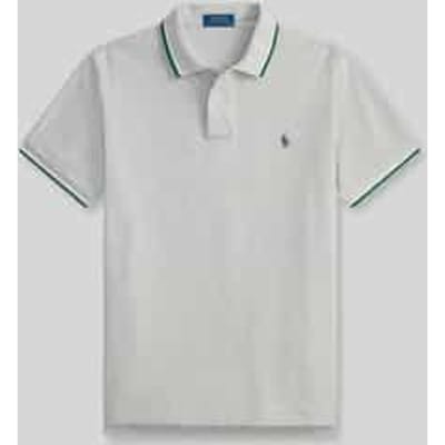 Polo Shirt Korte Mouw Polo Ralph Lauren POLO COUPE DROITE EN COTON BASIC MESH COL RAYE