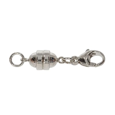 Magneetsluiting met karabijnhaak, 9 mm, 925 zilver, voor kettingen en armbanden