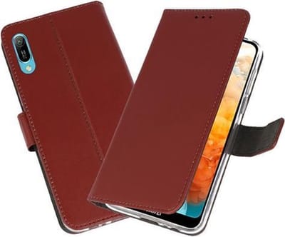 Bestcases Pasjeshouder Telefoonhoesje Huawei Y6 Pro 2019 - Bruin