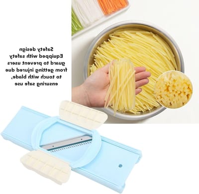 Efficiënt Snijden met Veilig Ontwerp, Multi-functioneel Snijgereedschap voor Wortels en Aardappelen, Ideaal voor Groenten en Salades