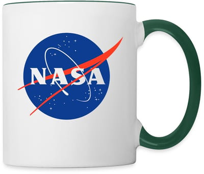 NASA klassiek logo Mok Tweekleurig