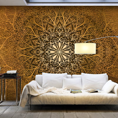 294cm X 210cm - Zelfklevend fotobehang - Heilige mandala, 8 maten, premium print