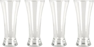Excellent Houseware Bierglazen - 4x - 320 ml/0,32L - glas - drinkglazen