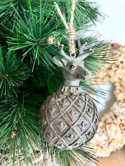 Herten hanger, toefhanger, hert, kerstbal, ornament, herten
