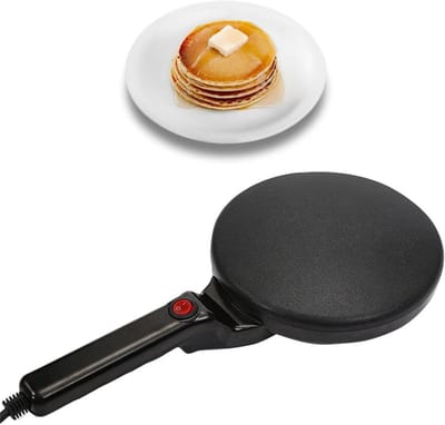 Elektrische Tortilla Maker - Pannenkoek Bakplaat - Thuis Koken - 800W Snel Opwarmen - 46x26x9 cm - Zwart