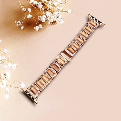 Luxe Strass Horlogebandje met Edelstenen Geschikt voor Apple Watch - 38/40/41mm