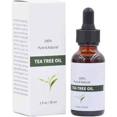 Huile essentielle d'arbre à thé 30 ml, hydratante, resserrant les pores.