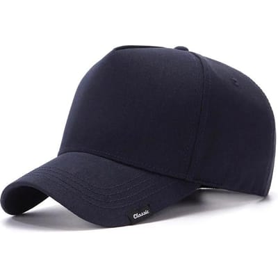 Grote Kop XL Diepere Pet voor Mannen Zomer Plus Brede Golf Katoenen Petten Mannen Grote Maat Buiten Oversized Pet 63cm Regular size 55-59cm marineblauwe kleur