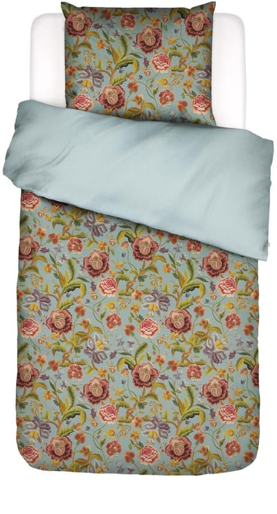 Essenza Roselina Dekbedovertrek Surf green - Eenpersoons – 140x200/220 cm