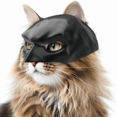 Zwart Kat Batman Masker - Mode Kat Cosplay Bat Kostuum voor Halloween Feest Decoratie en Verkleedpartijen