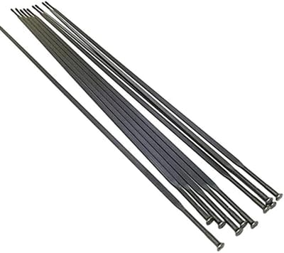 Fiets Spaken - Platte Spaken - Fiets Reparatie - Roestvrij Staal - 225 mm - Zwart