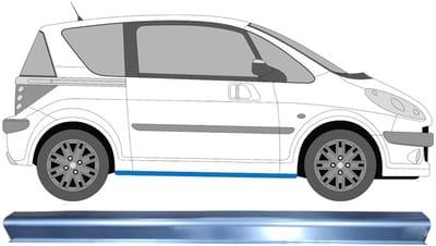 Reparatie dorpel voor Peugeot 1007 2005-2009 / Links = Rechts (symmetrisch)