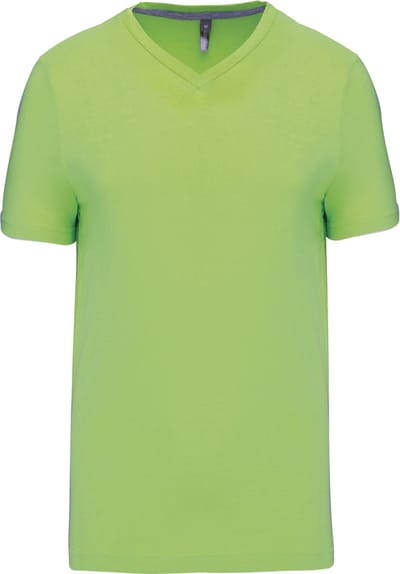 Kariban T-shirt V-hals korte mouwen K357 - Lime - L