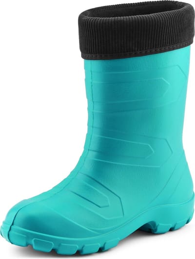 Ladeheid Dames Regenlaarzen - Thermo Rubberlaarzen Vederlicht - EVA - LA-LMG-879-Aspen - Turkoois/Zwart - 36