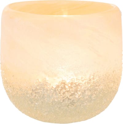 J-Line kaarshouder - glas - beige - small