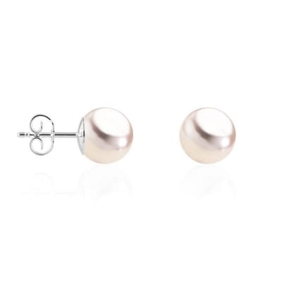 Luna-Pearls - 310.0635 - Oorstekers - Dames - 750 Witgoud - Akoya-cultuurparel