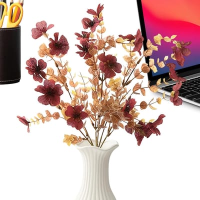 Gedroogde Bloemen - Kunstboeket Decoratie - Buiten Decoratie - Weerbestendig Arrangement - 31x16 cm - Stijl B