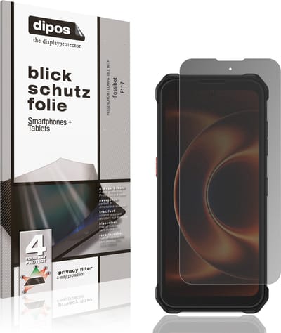 dipos – Matte Privacy Screenprotector geschikt voor Fossibot F117 | Anti-Spy Beschermfolie