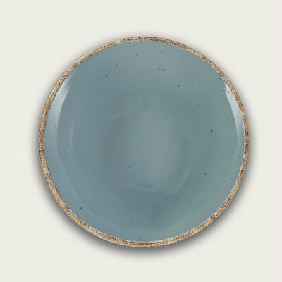Arca TIERRA Grey - Rond Vlak Melamine Bord Ø41cm – licht in gewicht – makkelijk stapelbaar – voor binnen en buiten