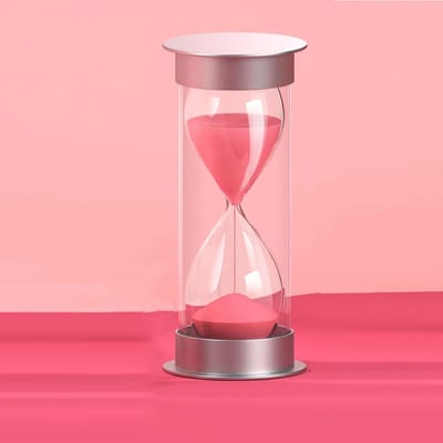 Zandloper Timer - Zandklok Zandloper Kind - Tijdmanagement Oefening - Handgemaakt Glasontwerp - 45 minuten (7.7 * 17cm) - Watermeloen Rood