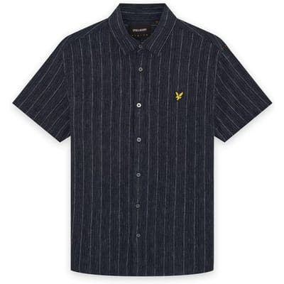 Overhemd Korte Mouw Lyle &amp; Scott SW2417V-Z271 DARK NAVY