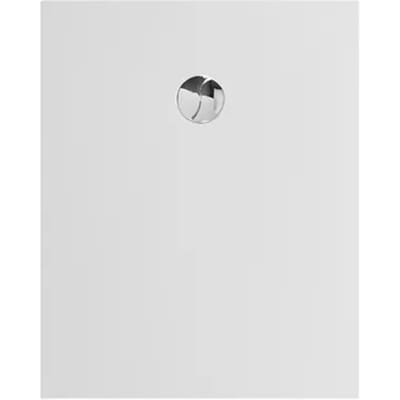Allibert - Douchebak - Karbon 100 X 80 Cm - Polybeton - Wit