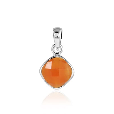 SilverGems Zilveren hanger met Carneool edelsteen
