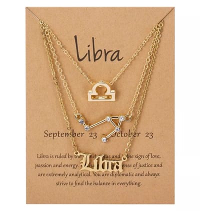 Libra - Weegschaal Zodiac - Kettingen - 3 - Sterrenbeeld - EmmyRovi