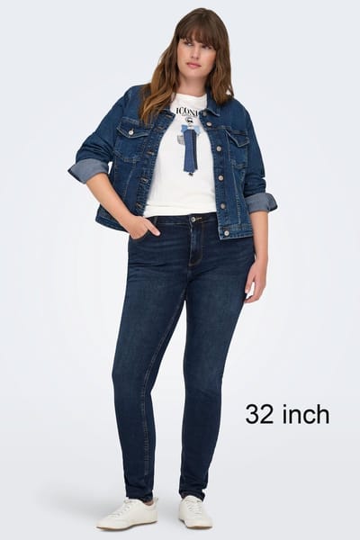 ONLY CARMAKOMA - CARWILLY REG SKINNY DNM REA2600 NOOS - Meisjes - Jeans