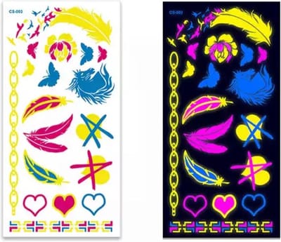 Akyol - Nep tattoo – fake - tattoo - kleurrijke tattoo's - festival - bohemian - feest - zomer - dames - glitters - juwelen tattoo - plaktattoo - neppe tattoo – 1 vel met tattoos – fantasie – nep tattoo – festival tattoo – goud