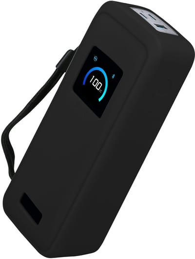 kwmobile Siliconen powerbank hoes voor Anker Prime Power Bank 26250mAh 300W case - battery case - Powerbank beschermhoes in zwart