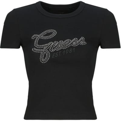 Guess W6ri22ka0h1 T-shirt Met Korte Mouwen Zwart L Vrouw