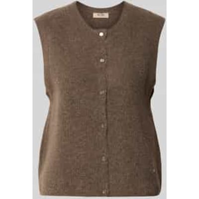 Regular fit cardigan van elastische alpacamix met knoopsluiting