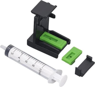 Inktzuigklem met 10 ml Zuigpomp voor Universele Inktpatronen, PP en ABS Materiaal, Inclusief Accessoires voor Printen en Onderhoud