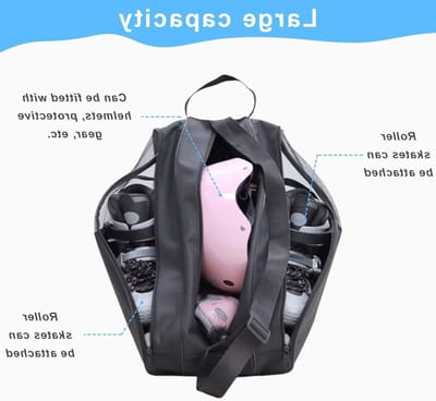 Drie-laags praktische skatas voor volwassenen, ideaal voor rolschaatsen en ijsschaatsen, ruime opbergruimte en duurzame materialen