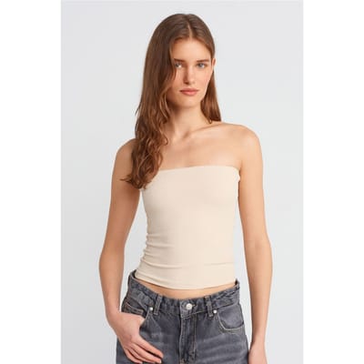 Strapless Bodycon Bandeau Blouse