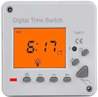 OmGoods - Dailygoody - Digitale Tijdschakelaar - Programmeerbaar - Slimme Timer - 220V - Huishoudelijke Apparaten - 7 Dagen - 168 Uur