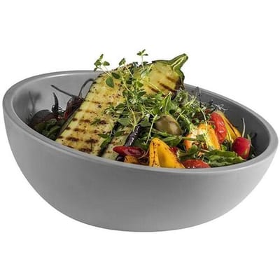 GGM Gastro (6 Stück) Schale - ELEMENT LOOK - Melamin - 1,45 Liter - Ø 260mm - Grau